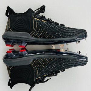 Under Armour  3022059 Harper 4 Low St Metal Cleats Shoes Black / Gold